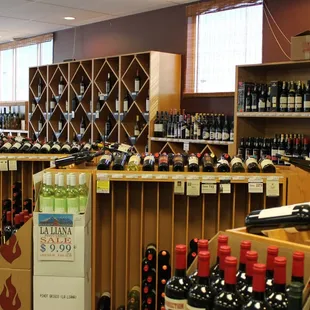 a wine store with a variety of wines