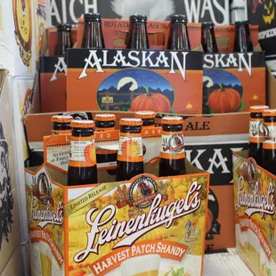 Seasonal craft beers in stock