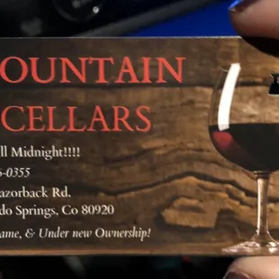 Location, Hours, and Front of Stamp Card