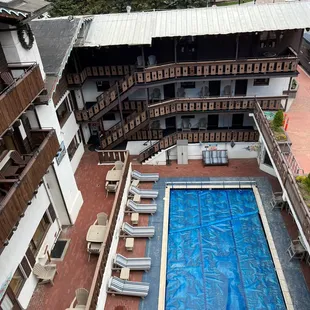 Pool. Cover was removed at times during the day.