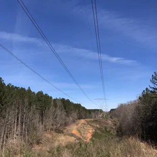 Cross underneath transmission lines