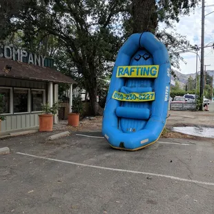 Find this sign. The river rafting season is usually from March to June, but in 2017, the season extended to August. Worth $50 per.