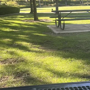 Section of the park adjacent to fire station