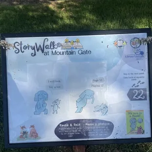 Story Walk at mountain gate park