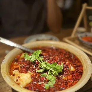 Fish in chili oil