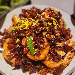 Large Prons with spicy chilli