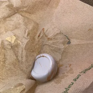 Ketchup cap a disgusting mess they don't bother to clean.