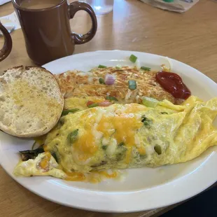 Veggie omelette