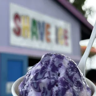 Ube and Taro snow cap