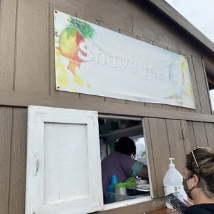 Pick up window on the side