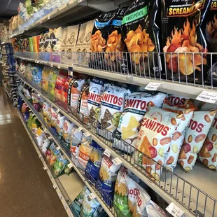 a grocery aisle