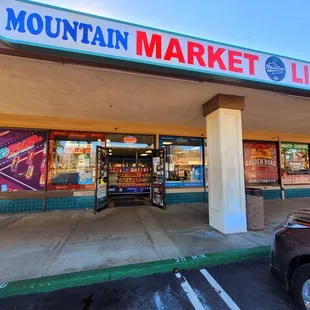 the front of the store