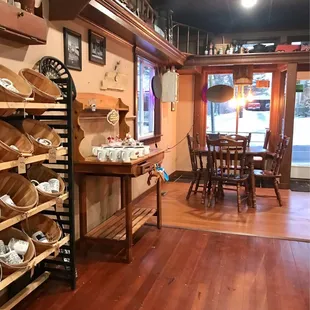 At home setting and gift goodies