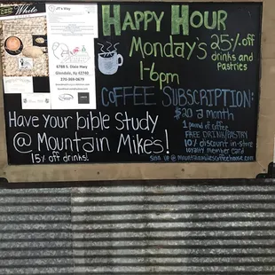 Happy Hour and Deals Deals Deals