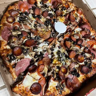 a pizza in a box