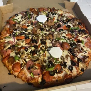 Incredible combo pizza!
