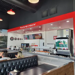 the interior of the restaurant