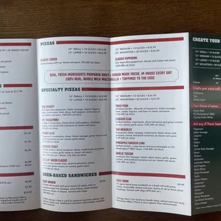 Huge variety on their menu, not just your typical pizza joint.