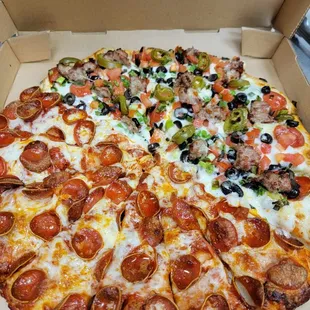 a pizza in a box