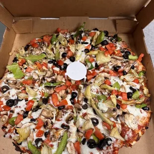 a pizza in a box