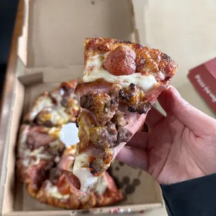 Small Pikes Peak Specialty Pizza (10" - 10 Slices) $20.99, yummy 7.0/10