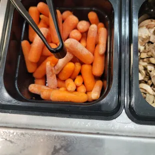 Carrots that were more then just a day old.