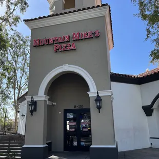 the front of the restaurant