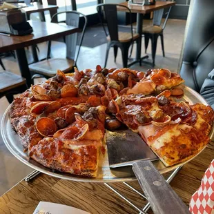 The Pike's Peak Pizza (medium- two of us split it and took leftovers home)