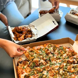 pizza, food