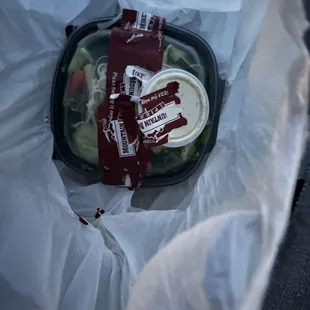 Salad I didn't order either.