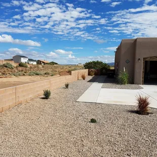 border wall and walkway