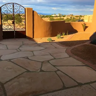 Front yard entries, custom walls and gates