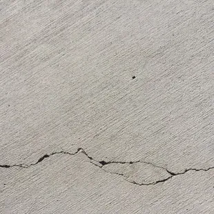 cracked driveway