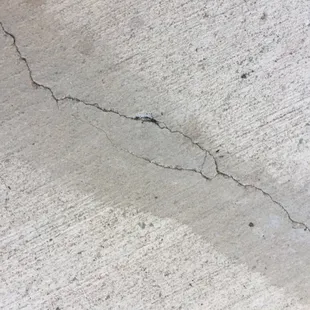 chunks getting ready to pop out in patio