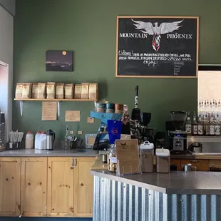 a view of the counter