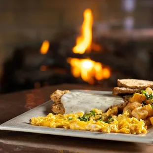 Chicken Fried Steak and Eggs