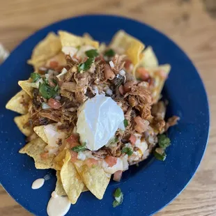 Nachos with pulled pork