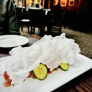 Tuna tartare was a great way to start