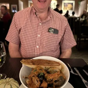 Mussels and clams