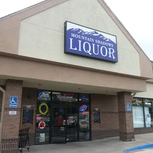 the front of the building