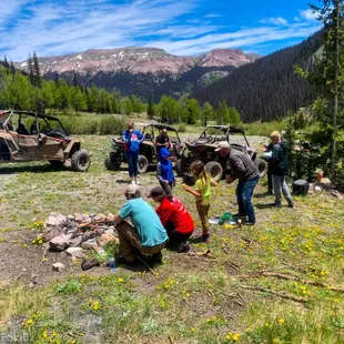 Hotdog cookout on the mountain with a full day trip.