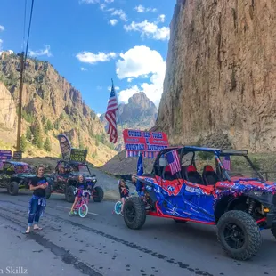 Celebrating our great nation with our family at the Creede Independence Day parade!