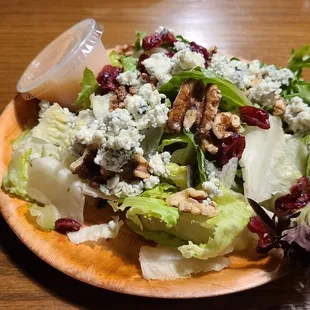 a salad on a plate