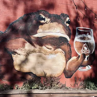 Outside on the patio