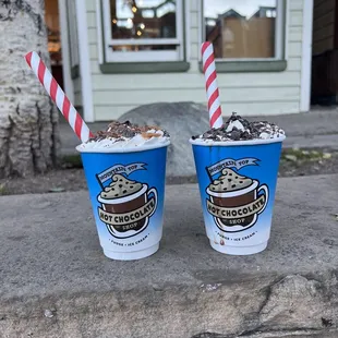 Toffee Nut Hot Chocolate &amp; Dark Chocolate Hot Chocolate