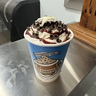 Chocolate Strawberry Hot Chocolate