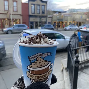 a cup of hot chocolate