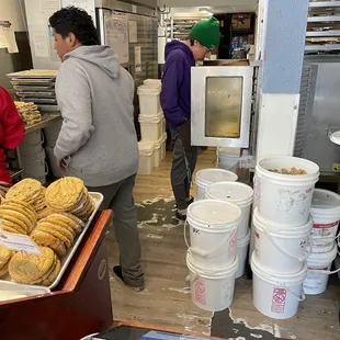 people in a bakery