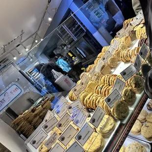 A huge variety of cookies.