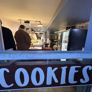 Window outside looking in - smells like cookie heaven